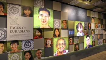 欧亚人面孔——新加坡欧亚人文化馆内展览