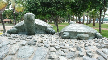 龟屿意为“乌龟之岛”，关于岛名起源流传着许多有趣的传说。