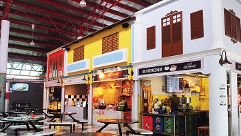 A scene of the stalls at Bedok Marketplace, a food centre with a range of ‘hawkerpreneur’ grub on offer