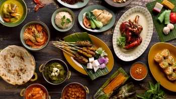 新加坡君悦酒店海峡厨房餐馆的各类美食