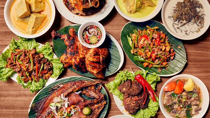 甘榜格南的 Hjh Maimunah 餐馆供应的各类马来和印尼料理
