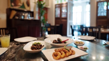A set of Peranakan dishes from The Blue Ginger