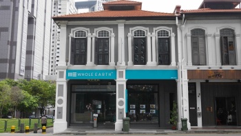 Street view of Whole Earth shop front at Peck Seah Street