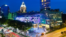 爱雍·乌节购物中心 (ION Orchard shopping mall) 鸟瞰图