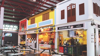 Exterior of stalls at The Bedok Marketplace