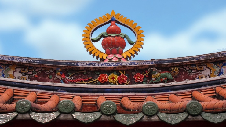 凤山寺的屋顶