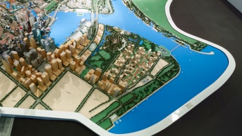 新加坡城市展览馆内的都市规划展览