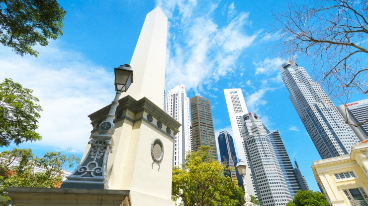 新加坡市政区的达豪施纪念碑