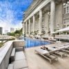 Poolside view at the Fullerton Hotel Singapore