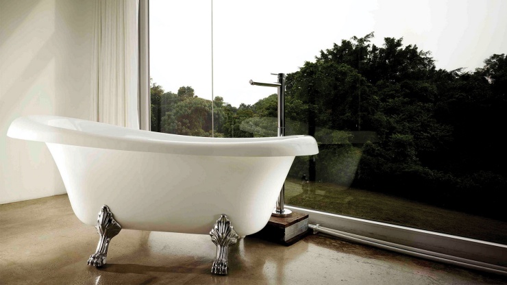 Spa Esprit 中的浴缸和宜人美景广角镜头