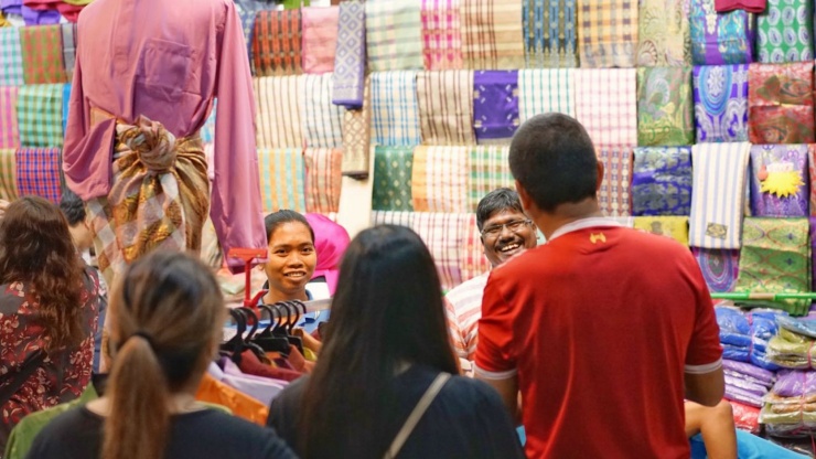 Fabric store in Geylang Serai Bazaar