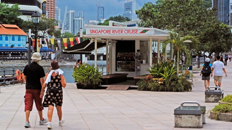 新加坡河沿岸的新加坡河游船停靠站