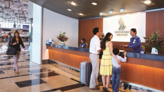 新加坡航空公司客户服务咨询台